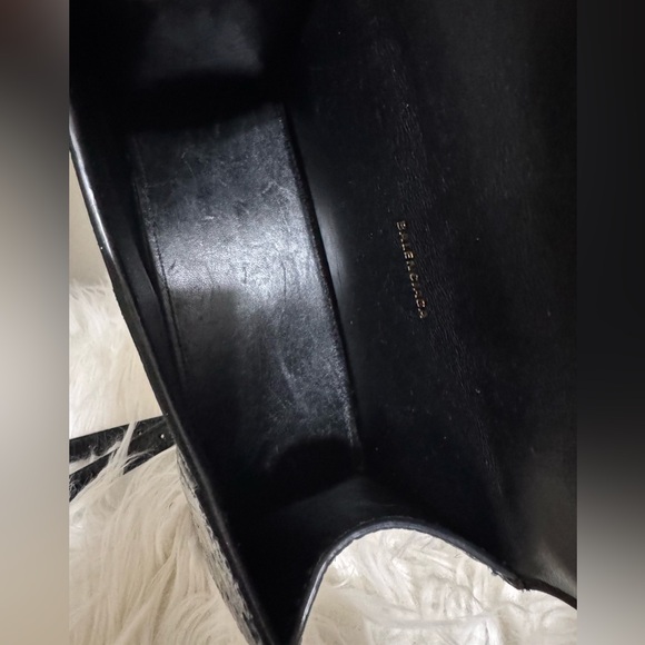 BALENCIAGA Hourglass XS croc-effect leather tote - Picture 13 of 16